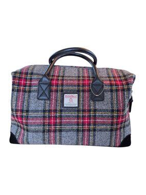 Harris Tweed Holdall Overnight Travel Bag Weekender Hand Woven in Scotland NWOT